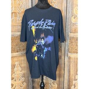 PRINCE ESTATE Purple Rain Prince & the Revolution Graphic T-shirt Men's 2XL c10